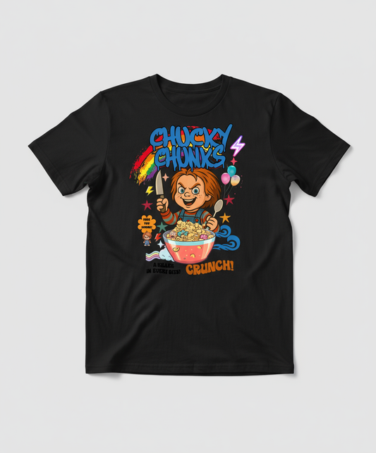 Chucky Chunks Cereal Tee | Spooky Fun Foodie Shirt