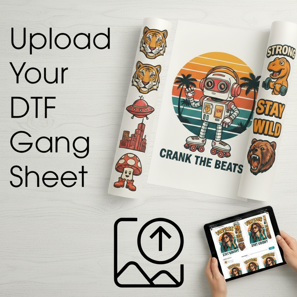 Upload DTF Gang Sheets