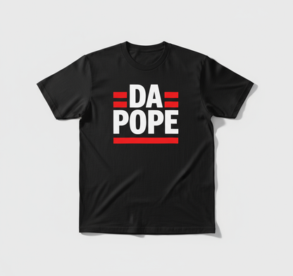 DA POPE Funny Graphic Tee | Trendy Black T-Shirt for Humor Lovers