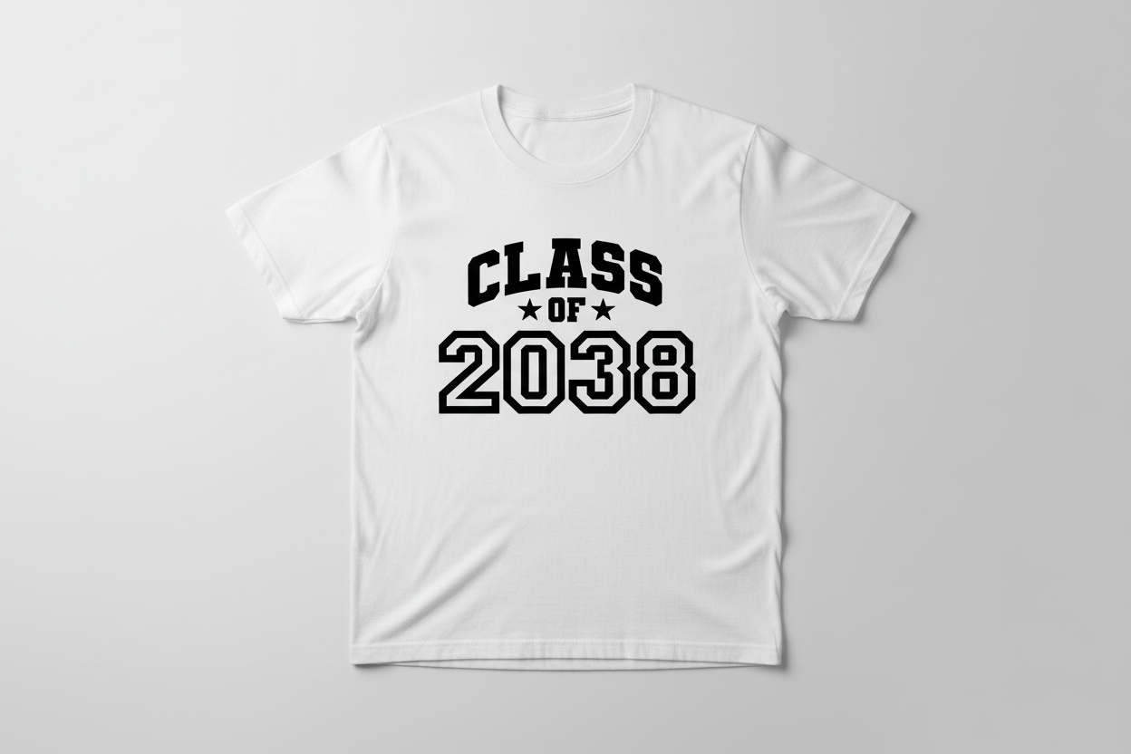 Class of 2038 Graduation T-Shirt | Future Graduate Fun Tee