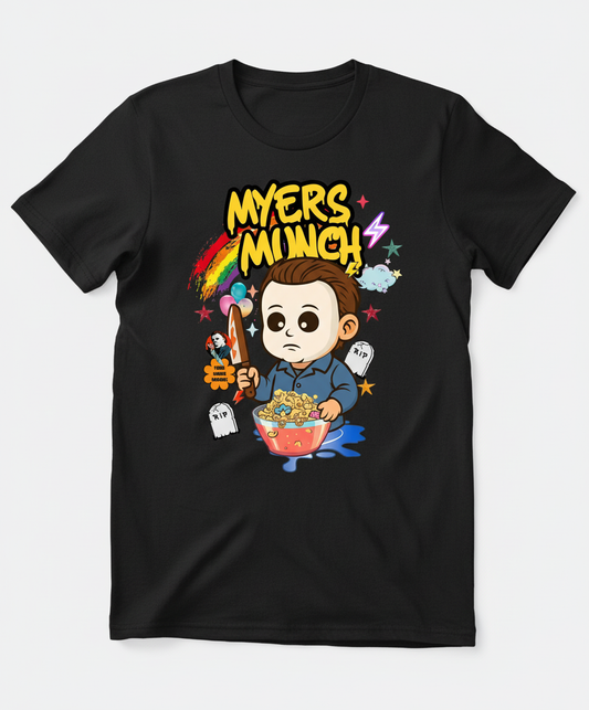 Myers Munch Horror T-Shirt | Fun Halloween Character Tee