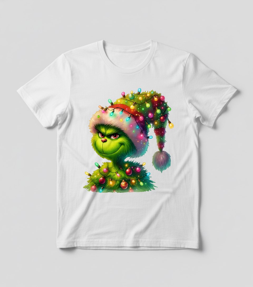 Merry Grinchmas LED Lights T-Shirt | Funny Christmas Graphic Tee