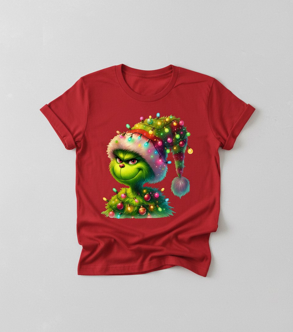 Merry Grinchmas LED Lights T-Shirt | Funny Christmas Graphic Tee