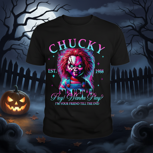 Chucky Chunks: The Original Cereal Killer T-Shirt | Child's Play Horror Graphic Tee