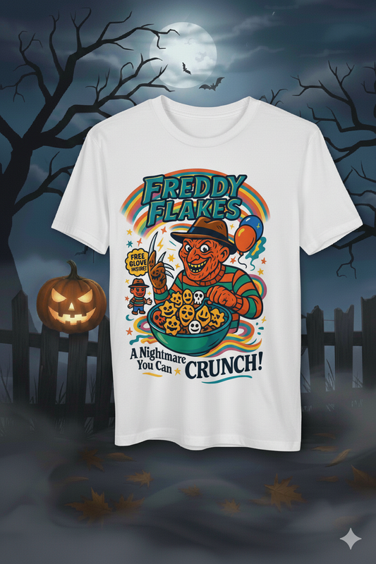 Freddy Flakes: Never Sleep Again Cereal Killer T-Shirt