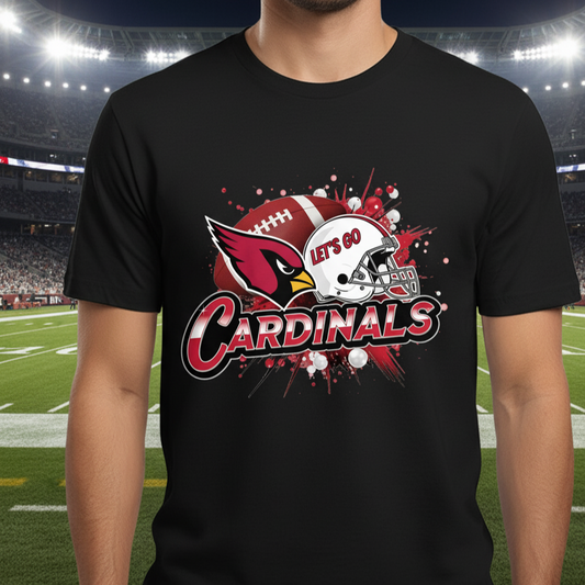 Unique Cardinals Graphic T-Shirt - Football Art & Mascot Design Tee | Streetwear & Sport Style